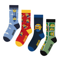 Calcetines Jimmy Lion Minions Pack Para Niños 