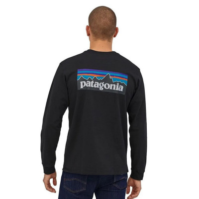 Camiseta Patagonia P-6 Logo L/S Para Hombre