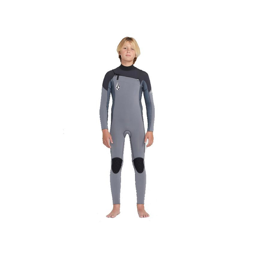 Neopreno Volcom 4/3 Mm Chest Zip Fullsuit Para Niñ