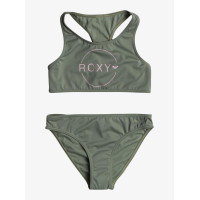 Bikini Roxy Basic Active Crop Top Para Niña 