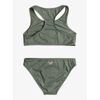 Bikini Roxy Basic Active Crop Top Para Niña