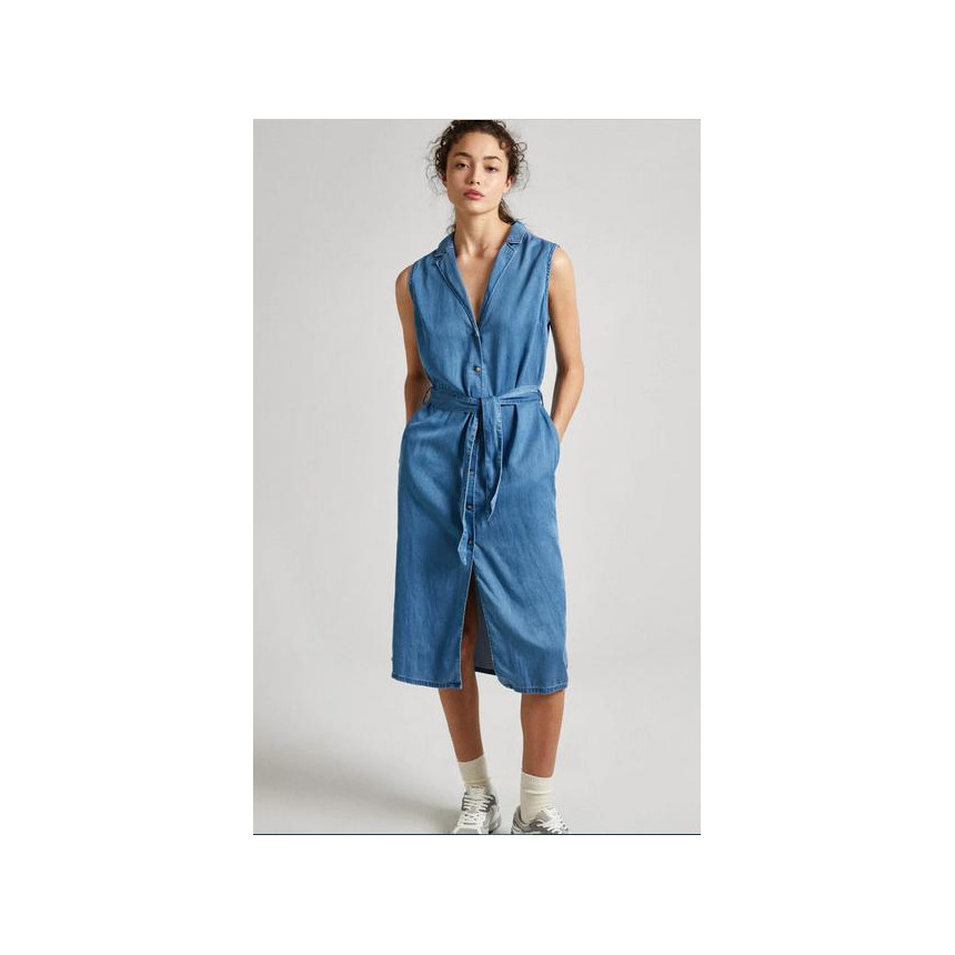 Vestido Midi De Pepe Jeans Denim Para Mujer