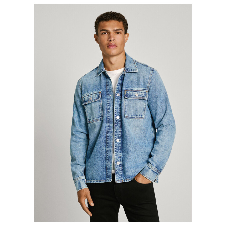 Camisa Pepe Jeans Relaxed Overshirt Para Hombre