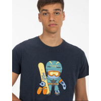 Camiseta El Pulpo Snowboard Para Hombre 