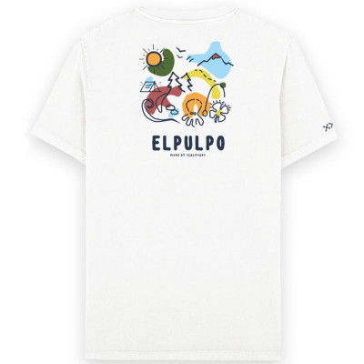 Camiseta El Pulpo Acuarela Para Niños 