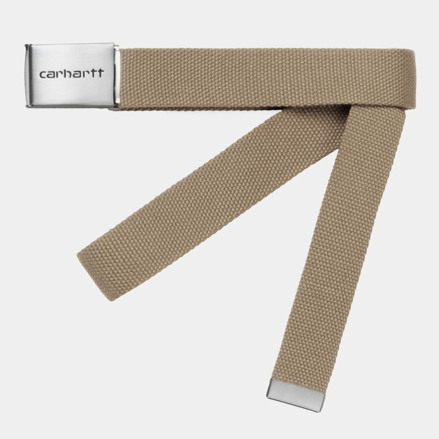 Cinturón Carhartt Wip Clip Chrome Para Hombre 