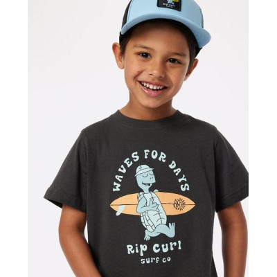 Camiseta Rip Curl  Tube Town Waves Para Niños