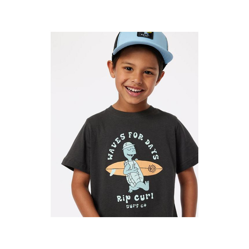 Camiseta Rip Curl  Tube Town Waves Para Niños