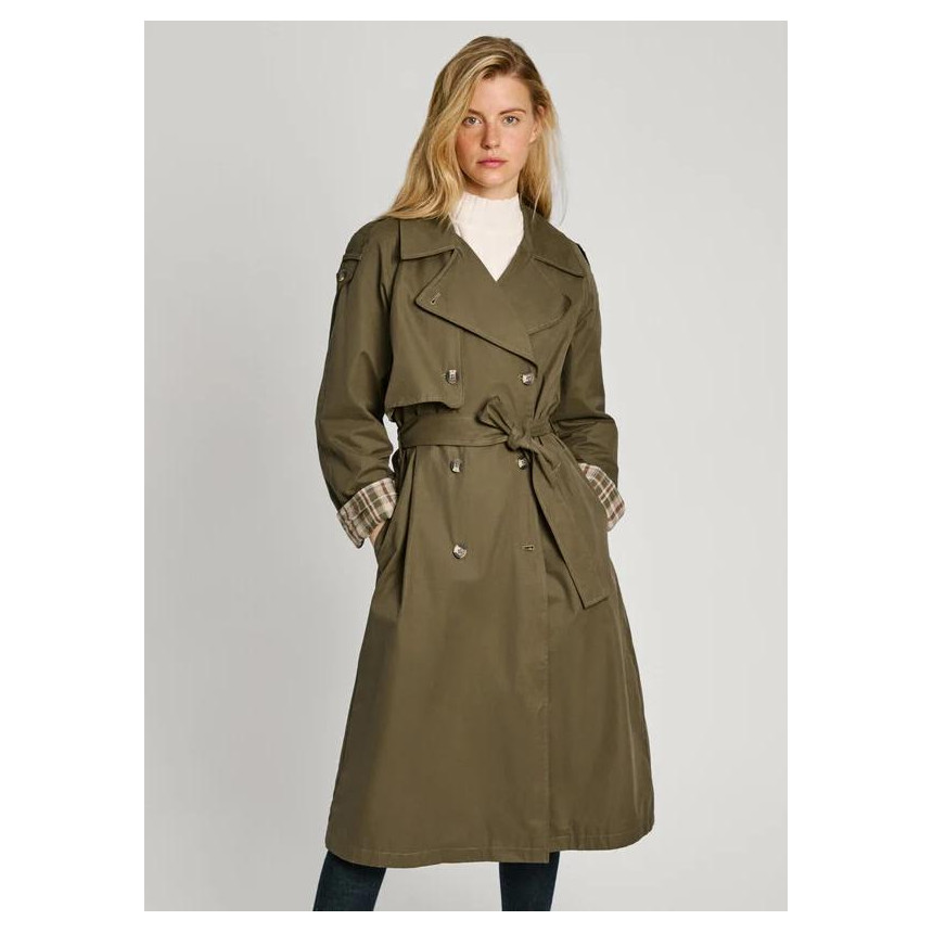 Gabardina Pepe Jeans Bianca Para Mujer