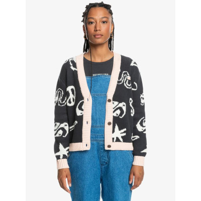 Cardigan Quiksilver Uni Para Mujer