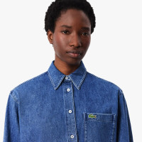 Camisa Lacoste Denim Para Mujer