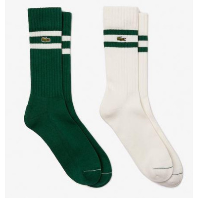 Calcetines Lacoste Unisex Punto Acanalado Rayas 