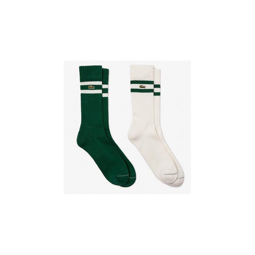 Calcetines Lacoste Unisex Punto Acanalado Rayas 