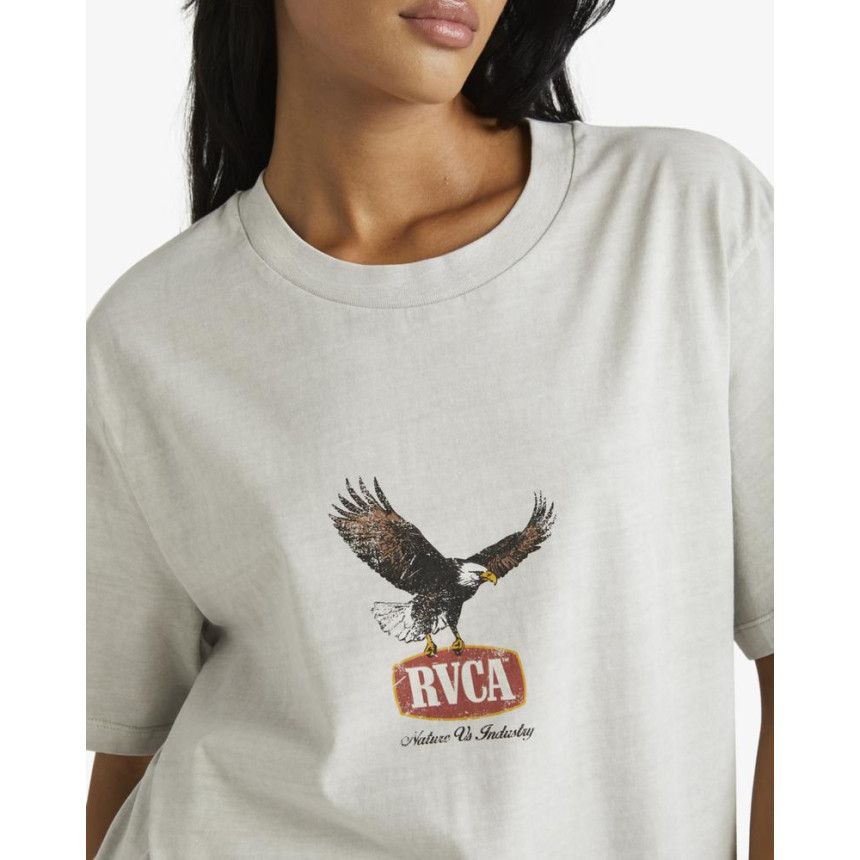 Camiseta RVCA Hawk Eye Manga Corta Para Mujer 