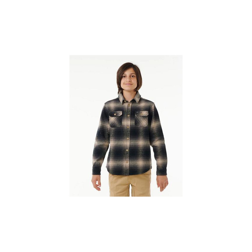 Camisa Rip Curl Count Flannel Para Niños 