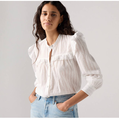 Camisa Levis Gianna L S  Bright White Para Mujer