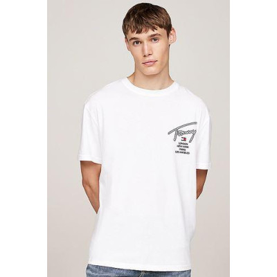 Camiseta Tommy H  Con Firma En Espalda Para Hombre