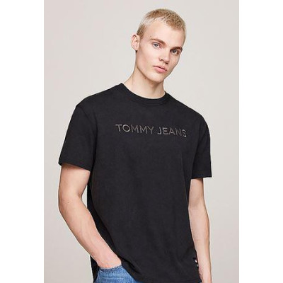 Camiseta Tommy Teñida Con Logo Bordado