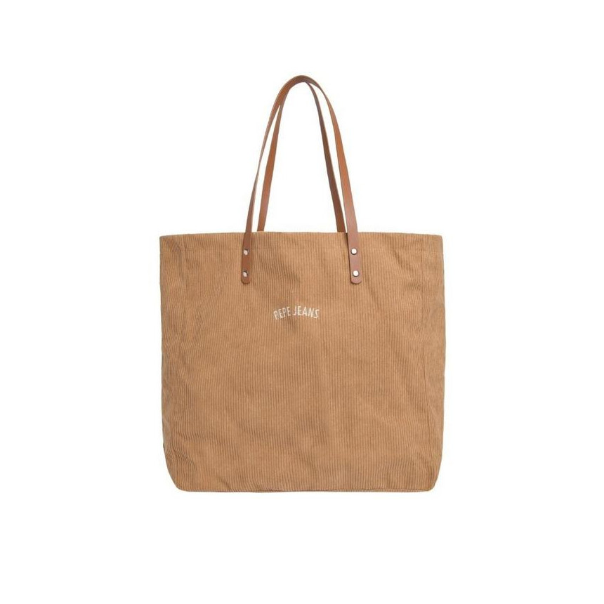 Bolso Pepe Jeans Yan Tote Earth Brown Para Mujer