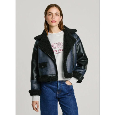 Chaqueta Pepe Jeans Doble Faz Borreguito Mujer