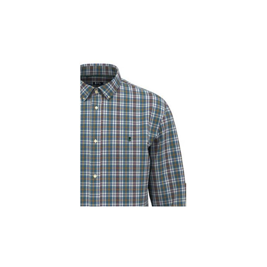 Camisa El Pulpo Multicuadro Twill Para Hombre