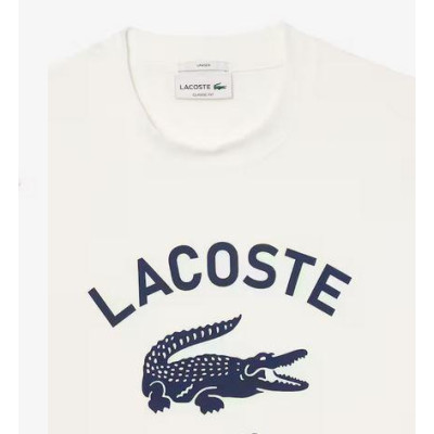 Camiseta Lacoste Estampado De Corte Clásico Unisex