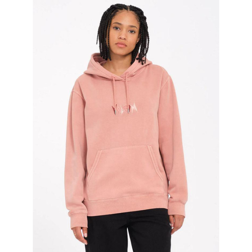 Sudadera Volcom Capucha Spikstone Mauve Rose Mujer