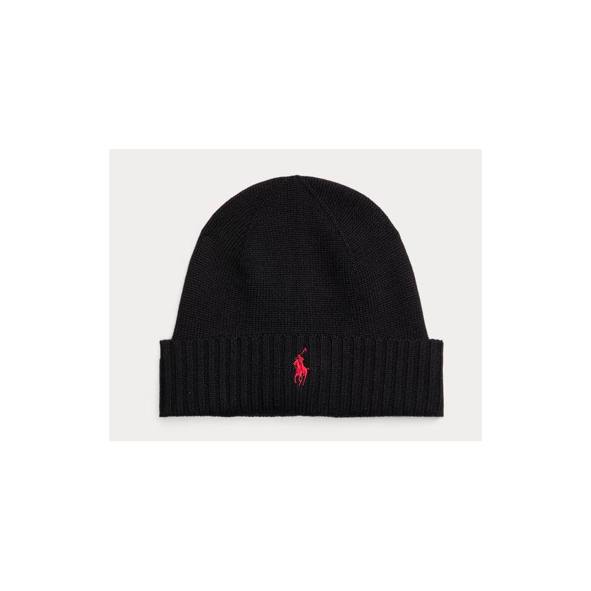 Gorro Polo Ralph Lauren De Lana Con Caballo 