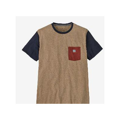 Camiseta Patagonia Con Bolsillo Para Hombre