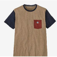 Camiseta Patagonia Con Bolsillo Para Hombre