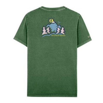 Camiseta El Pulpo Montañas Dibujadas Para Niño 