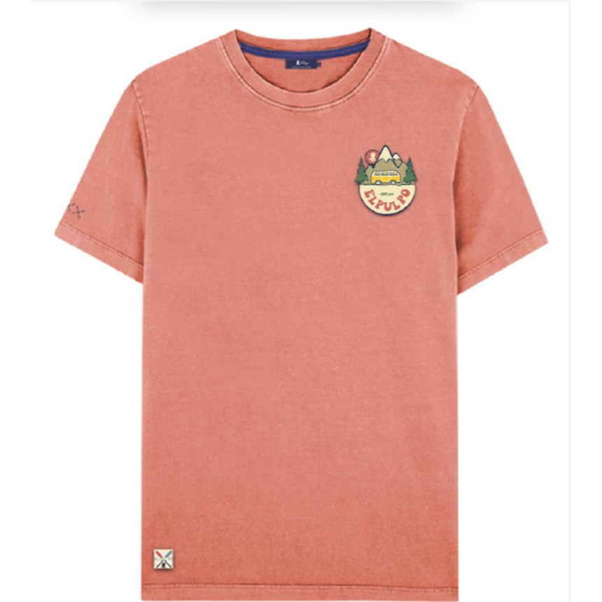 Camiseta El Pulpo Estampado Mountain Van Para Niño