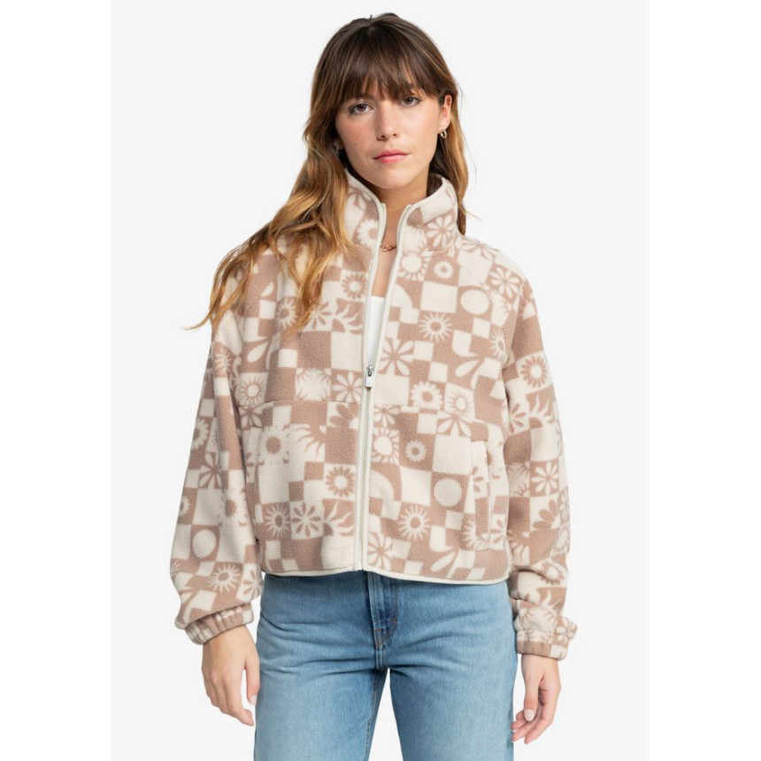 Chaqueta Polar Roxy Blurry Cloud Para Mujer 