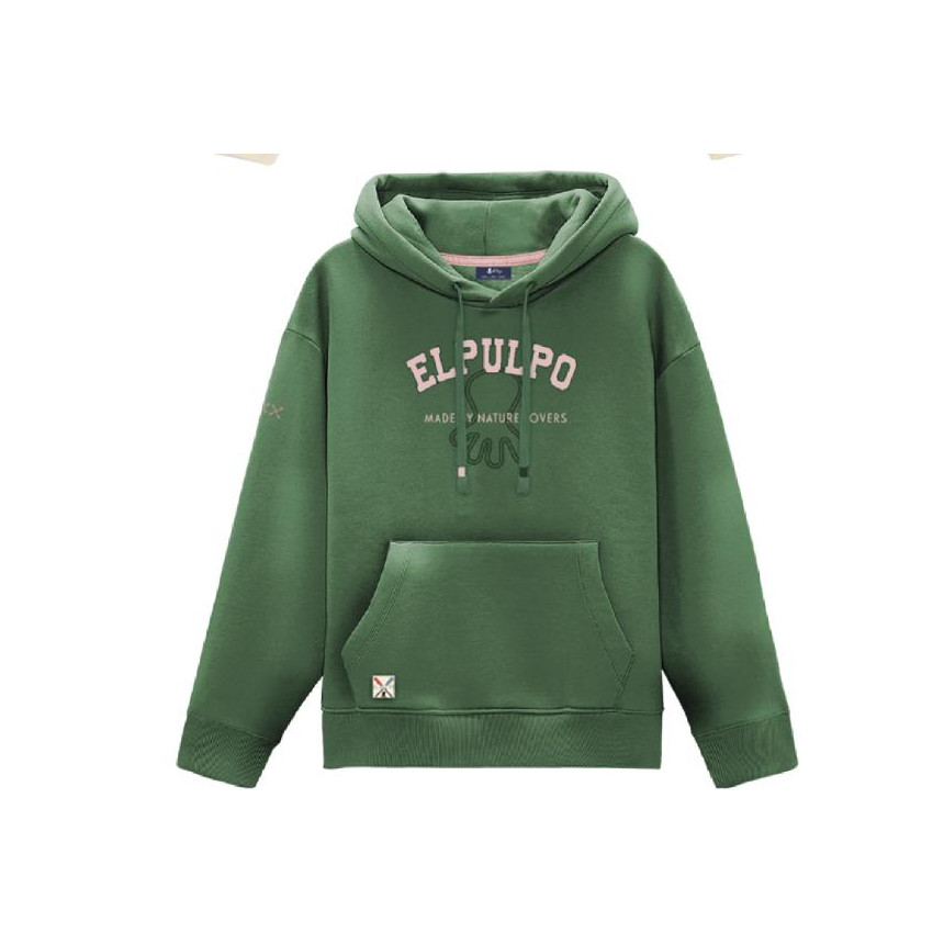 Sudadera El Pulpo Capucha University Para Hombre 