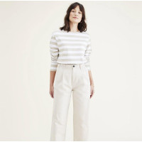 Pantalón Dockers High Wide Pleated Para Mujer 