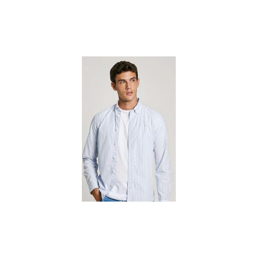 Camisa Pepe Jeans Slim Fit Rayas Para Hombre