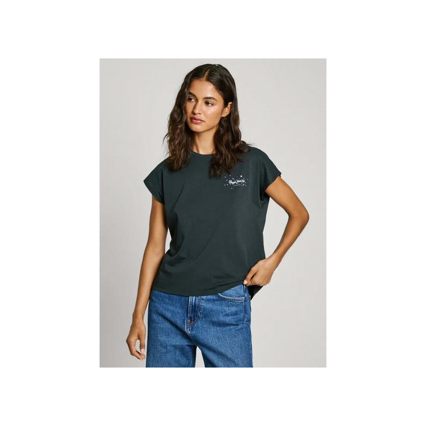 Camiseta Pepe Jeans Lorena Black Para Mujer