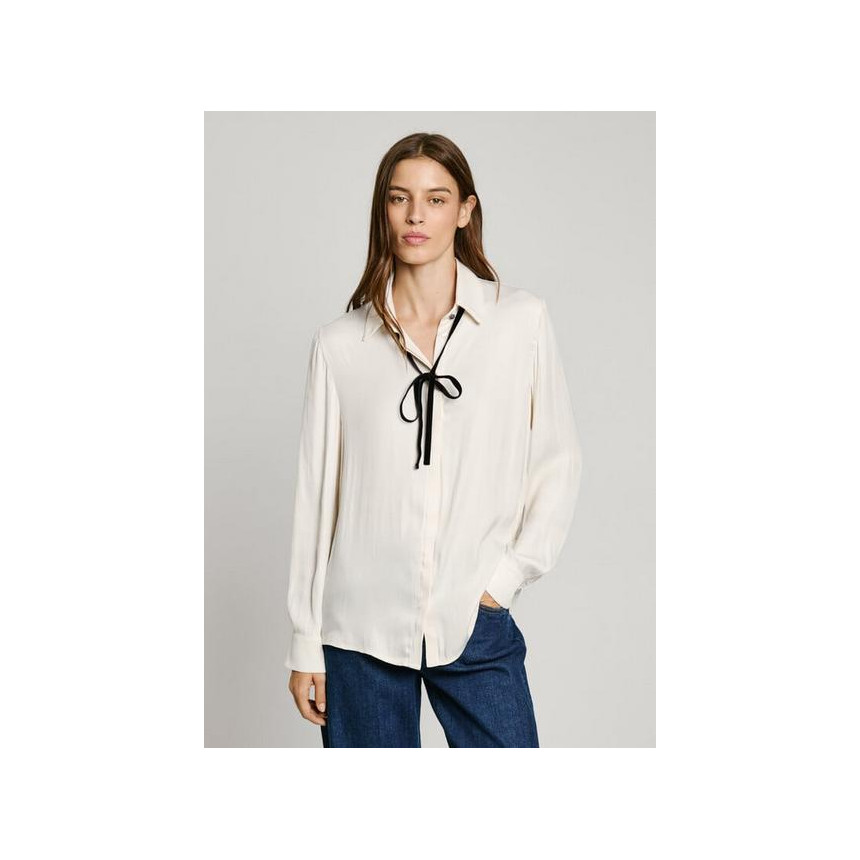 Camisa Pepe Jeans Athenea Mousse White Para Mujer