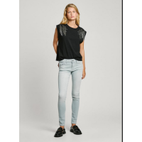 Camiseta Pepe Jeans Lydia Black Para Mujer