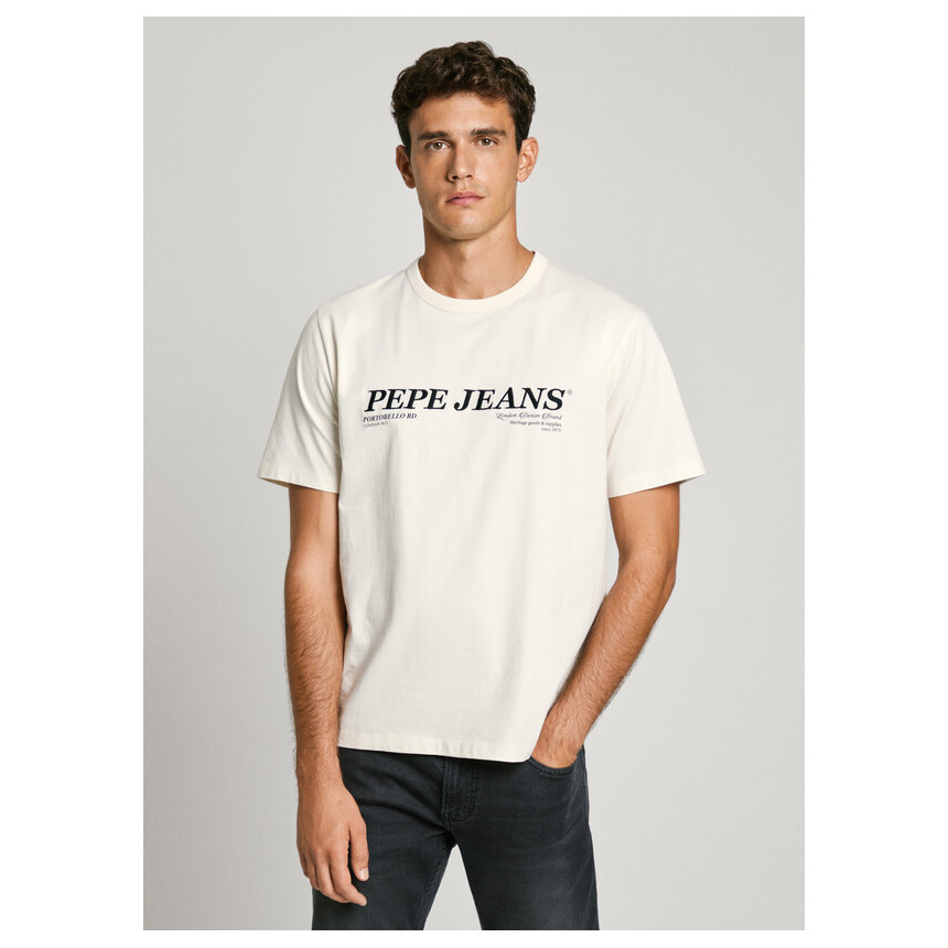 Camiseta Pepe Jeans Dylan Tee Logo Bordado Hombre