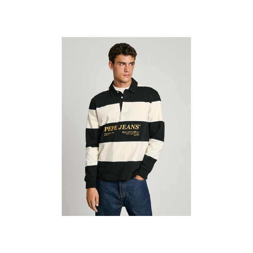 Polo Pepe Jeans Brandon Manga Larga Rayas Hombre