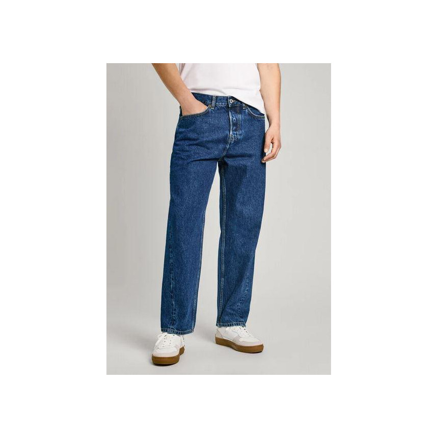 Pantalón Pepe Jeans Barrel Fit Loose Para Hombre