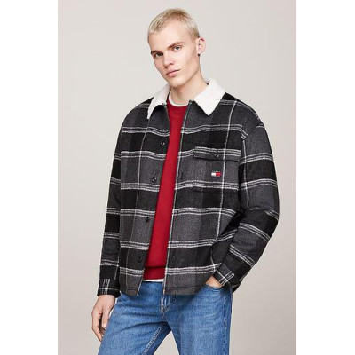 Sobrecamisa Tommy Hilfiger Check Sherpa Para Hombr