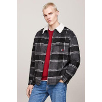 Sobrecamisa Tommy Hilfiger Check Sherpa Para Hombr