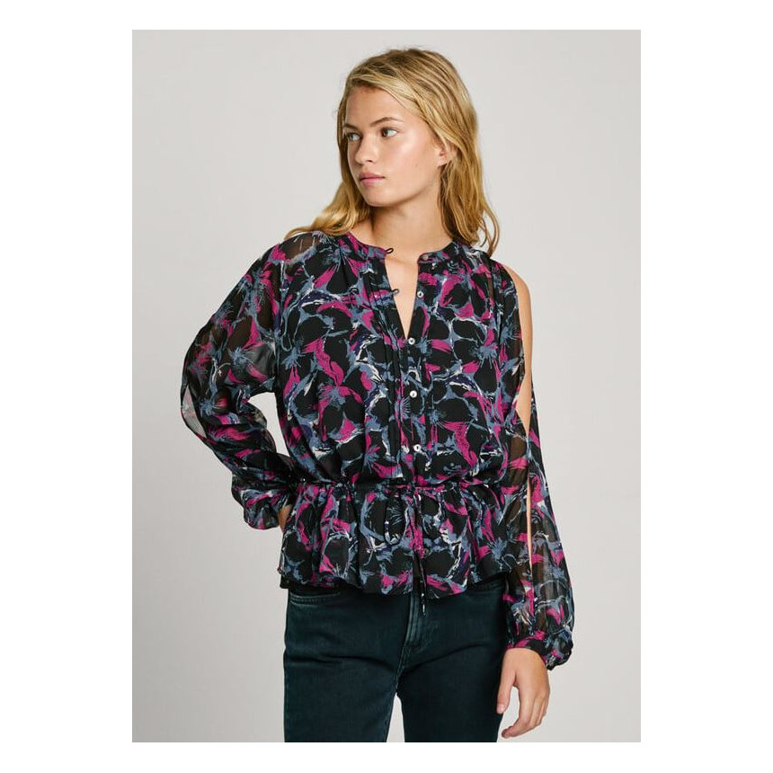 Blusa Avery Black Pepe Jeans Para Mujer 