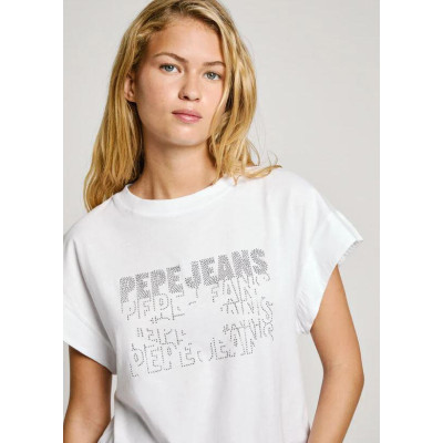 Camiseta Lira White Pepe Jeans Para Mujer 