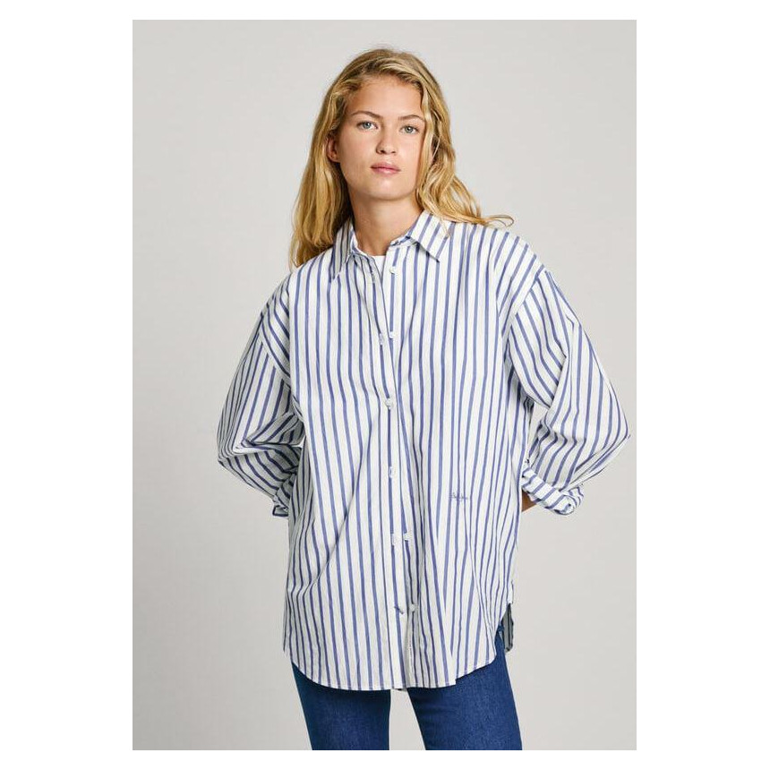 Camisa Artemisa Blue Pepe Jeans Para Mujer 