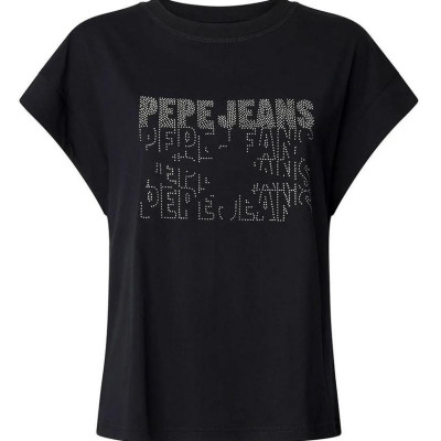 Camiseta Lira Black Pepe Jeans Para Mujer 