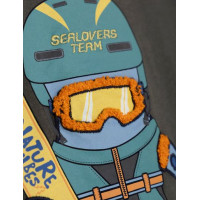 Camiseta El Pulpo Snowboard Para Niños