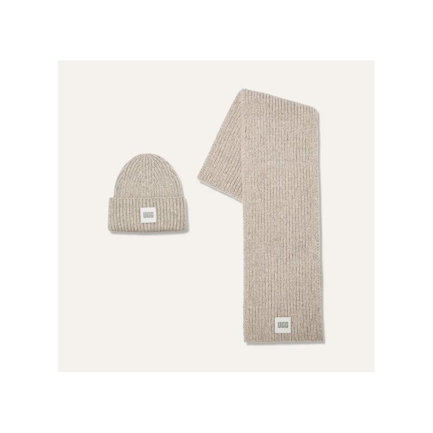 Set Gorro y Bufanda UGG Chunky Rib Knit Unisex